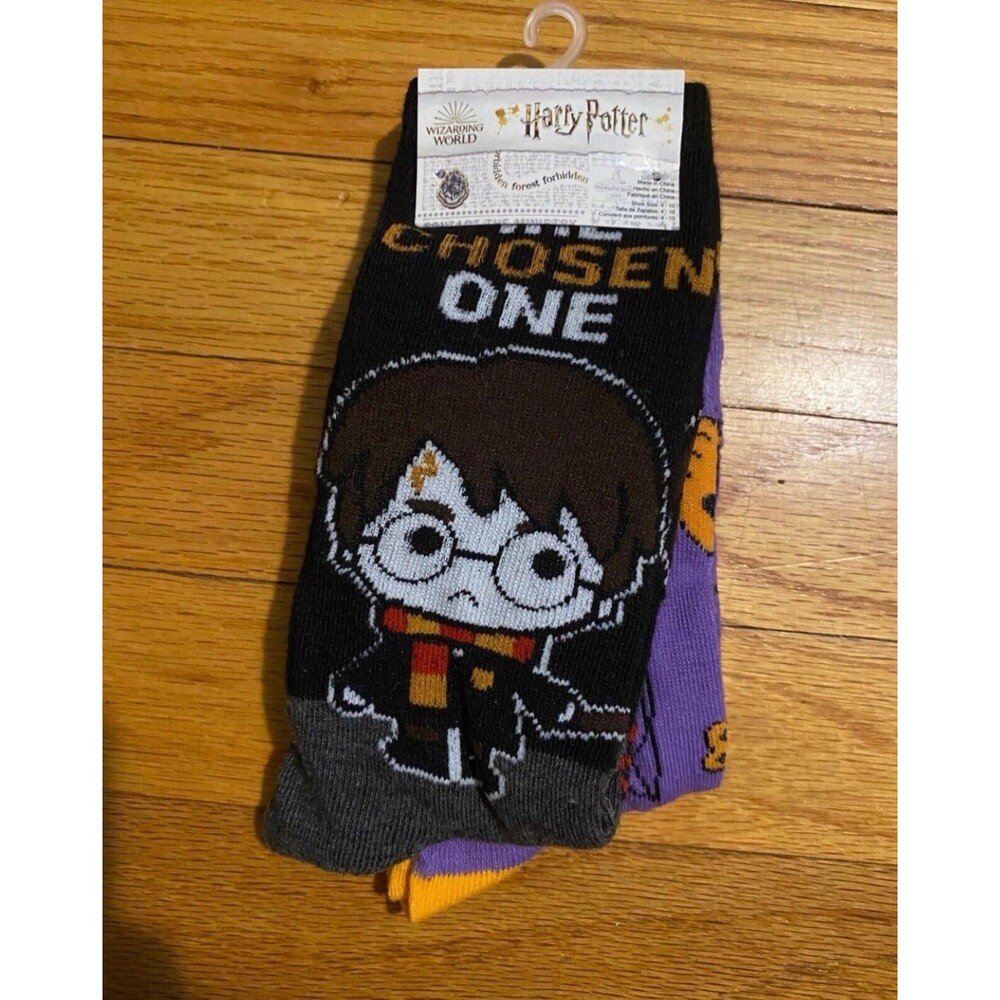 Harry Potter Halloween Crew Socks Size 4-10 NWT